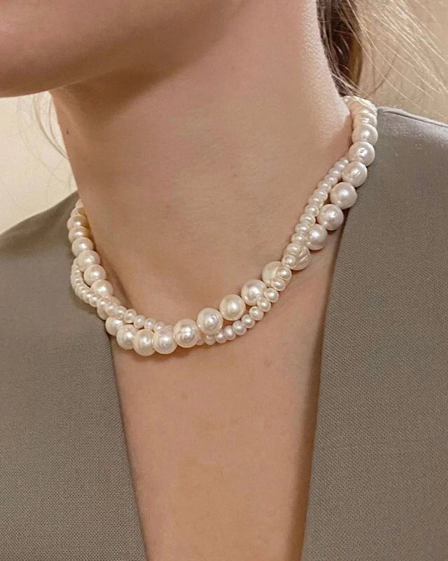 Twisty Pearl Necklace